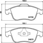 Bremsbelagsatz, Scheibenbremse 8DB 355 014-801 Bremsbelagsatz, Scheibenbremse 8DB 355 014-801