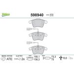 Valeo 598940 Bremsbelagsatz, Scheibenbremse