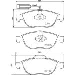 Bremsbelagsatz, Scheibenbremse 8DB 355 011-651 Bremsbelagsatz, Scheibenbremse 8DB 355 011-651