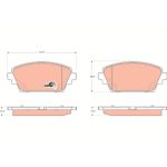 TRW GDB3227 Bremsbelagsatz, Scheibenbremse COTEC TRW GDB3227 Bremsbelagsatz, Scheibenbremse COTEC