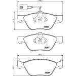 Bremsbelagsatz, Scheibenbremse 8DB 355 011-211 Bremsbelagsatz, Scheibenbremse 8DB 355 011-211