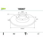 Bremsscheibe 186807 Bremsscheibe 186807