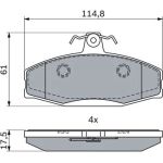 BOSCH 0 986 494 924 Bremsbelagsatz, Scheibenbremse BOSCH 0 986 494 924 Bremsbelagsatz, Scheibenbremse