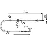 BOSCH 1 987 482 053 Seilzug, Feststellbremse BOSCH 1 987 482 053 Seilzug, Feststellbremse
