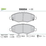 Valeo 598894 Bremsbelagsatz, Scheibenbremse