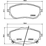 Bremsbelagsatz, Scheibenbremse 8DB 355 020-281 Bremsbelagsatz, Scheibenbremse 8DB 355 020-281