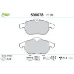 Valeo 598678 Bremsbelagsatz, Scheibenbremse Valeo 598678 Bremsbelagsatz, Scheibenbremse