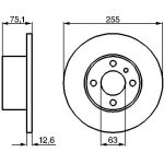 BOSCH 0 986 478 032 Bremsscheibe BOSCH 0 986 478 032 Bremsscheibe