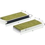 MANN-FILTER FP 2418-2 Innenraumfilter FreciousPlus Aktivkohlefilter mit Polyphenol, antibakteriell, Feinstaubfilter (PM 2.5) MANN-FILTER FP 2418-2 Innenraumfilter FreciousPlus Aktivkohlefilter mit Polyphenol, antibakteriell, Feinstaubfilter (PM 2.5)