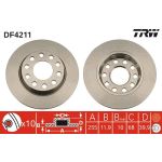 TRW DF4211 Bremsscheibe TRW DF4211 Bremsscheibe