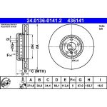 Bremsscheibe 24.0136-0141.2