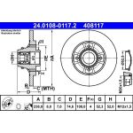 Bremsscheibe 24.0108-0117.2