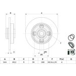 Bremsscheibe 0 986 479 D69 Bremsscheibe 0 986 479 D69