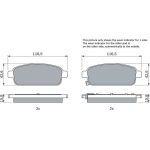 BOSCH 0 986 494 435 Bremsbelagsatz, Scheibenbremse