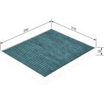 BOSCH 0 986 628 504 Innenraumfilter BOSCH 0 986 628 504 Innenraumfilter