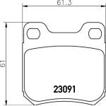 Hella 8DB 355 009-041 Bremsbelagsatz, Scheibenbremse Hella 8DB 355 009-041 Bremsbelagsatz, Scheibenbremse
