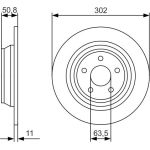 Bremsscheibe 0 986 479 D37 Bremsscheibe 0 986 479 D37