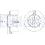 Delphi BG2426 Bremsscheibe Delphi BG2426 Bremsscheibe