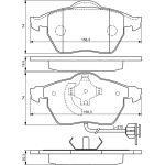 BOSCH 0 986 494 050 Bremsbelagsatz, Scheibenbremse BOSCH 0 986 494 050 Bremsbelagsatz, Scheibenbremse