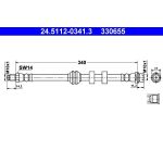 ATE 24.5112-0341.3 Bremsschlauch ATE 24.5112-0341.3 Bremsschlauch