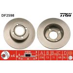 TRW DF2598 Bremsscheibe TRW DF2598 Bremsscheibe