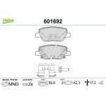 Valeo 601692 Bremsbelagsatz, Scheibenbremse Valeo 601692 Bremsbelagsatz, Scheibenbremse