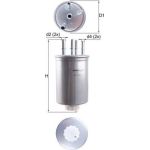 Kraftstofffilter KL 1026