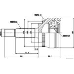 Gelenksatz, Antriebswelle J2825128