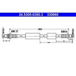 ATE 24.5305-0350.3 Bremsschlauch ATE 24.5305-0350.3 Bremsschlauch