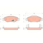 TRW GDB3324 Bremsbelagsatz, Scheibenbremse COTEC TRW GDB3324 Bremsbelagsatz, Scheibenbremse COTEC