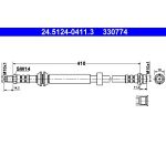 ATE 24.5124-0411.3 Bremsschlauch
