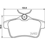 Bremsbelagsatz, Scheibenbremse 8DB 355 031-811 Bremsbelagsatz, Scheibenbremse 8DB 355 031-811