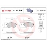 Bremsbelagsatz, Scheibenbremse P 50 146 Bremsbelagsatz, Scheibenbremse P 50 146