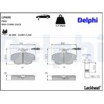 Delphi LP695 Bremsbelagsatz, Scheibenbremse Delphi LP695 Bremsbelagsatz, Scheibenbremse