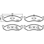 Bremsbelagsatz, Scheibenbremse 8DB 355 008-231 Bremsbelagsatz, Scheibenbremse 8DB 355 008-231