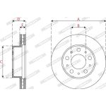 Bremsscheibe DDF2795-1 Bremsscheibe DDF2795-1