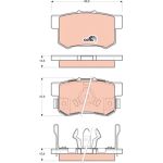 Bremsbelagsatz, Scheibenbremse GDB3438 Bremsbelagsatz, Scheibenbremse GDB3438