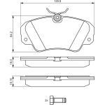 Bremsbelagsatz, Scheibenbremse 0 986 460 939 Bremsbelagsatz, Scheibenbremse 0 986 460 939