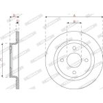 Bremsscheibe DDF2822C