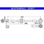 Bremsschlauch 24.5176-0414.3 Bremsschlauch 24.5176-0414.3