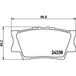 Bremsbelagsatz, Scheibenbremse 8DB 355 006-881 Bremsbelagsatz, Scheibenbremse 8DB 355 006-881