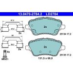 ATE 13.0470-2784.2 Bremsbelagsatz, Scheibenbremse Ceramic ATE 13.0470-2784.2 Bremsbelagsatz, Scheibenbremse Ceramic
