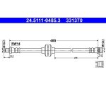 ATE 24.5111-0485.3 Bremsschlauch ATE 24.5111-0485.3 Bremsschlauch