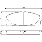 Bremsbelagsatz, Scheibenbremse 0 986 495 152 Bremsbelagsatz, Scheibenbremse 0 986 495 152