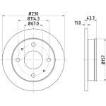 Bremsscheibe 8DD 355 107-171 Bremsscheibe 8DD 355 107-171