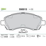 Valeo 598915 Bremsbelagsatz, Scheibenbremse