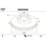Bremsscheibe 9082668 Bremsscheibe 9082668