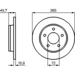 BOSCH 0 986 479 C77 Bremsscheibe