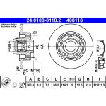 Bremsscheibe 24.0108-0118.2