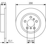Bremsscheibe 0 986 479 D17